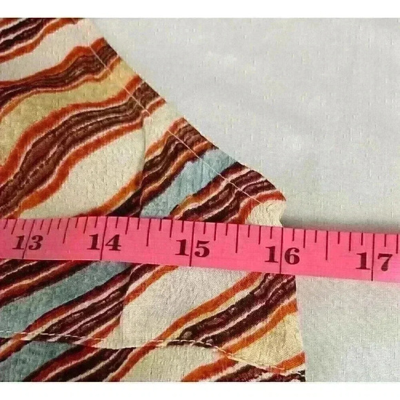 Urban Outfitters Womens Size XS Striped Mini Sun Dress Ruffled Hem 100% Viscose - Picture 5 of 13